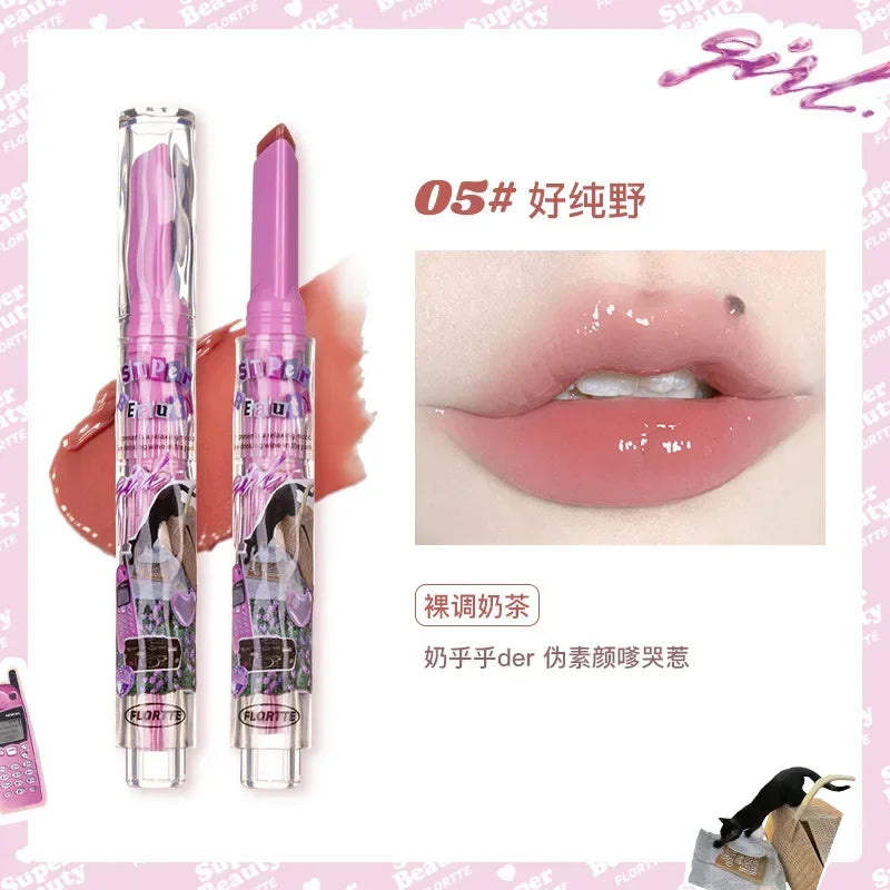 FLORTTE ×MIKKO ×ESTHER BUNNY CREAMY LIP CREAM Ice lens lip glaze water gloss lipstick