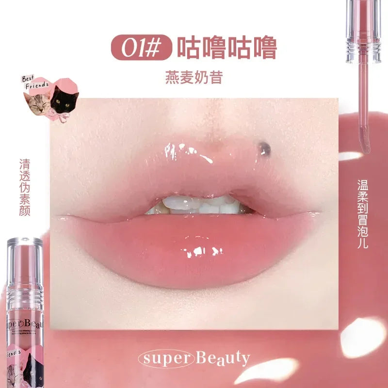 FLORTTE ×MIKKO ×ESTHER BUNNY CREAMY LIP CREAM Ice lens lip glaze water gloss lipstick