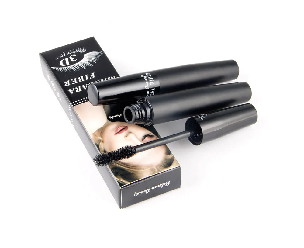 3D Lash Volumizing Mascara 2-Piece Set, Lengthening & Curling Effect, Waterproof Smudge-Proof for Dramatic Long Lashes, Black