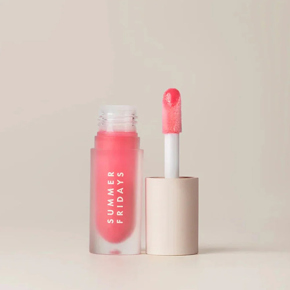 Summer Friday's Lip Balm Moisturizing Mirror Lip Gloss Lip Pink Guava Vanilla Coffee Cake Smell Lipstick Transparent Oil Makeup