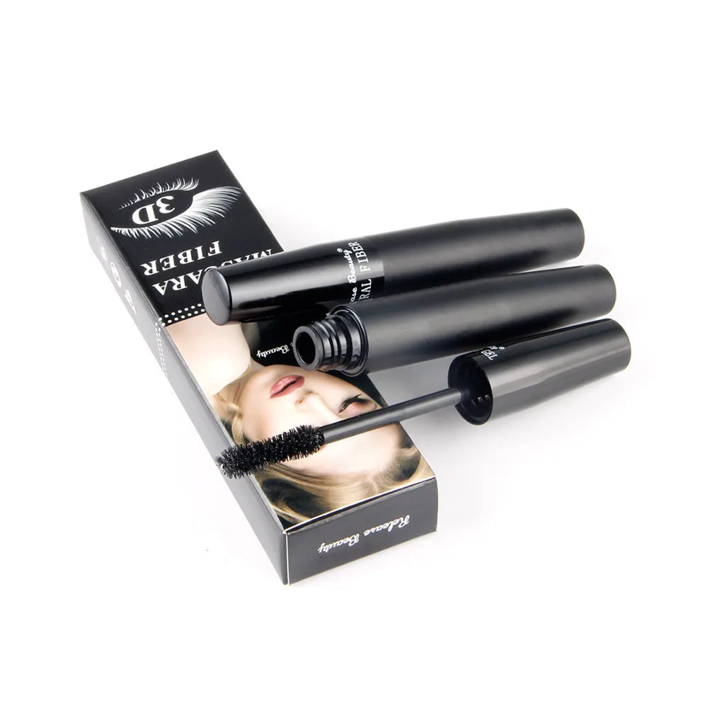 3D Lash Volumizing Mascara 2-Piece Set, Lengthening & Curling Effect, Waterproof Smudge-Proof for Dramatic Long Lashes, Black