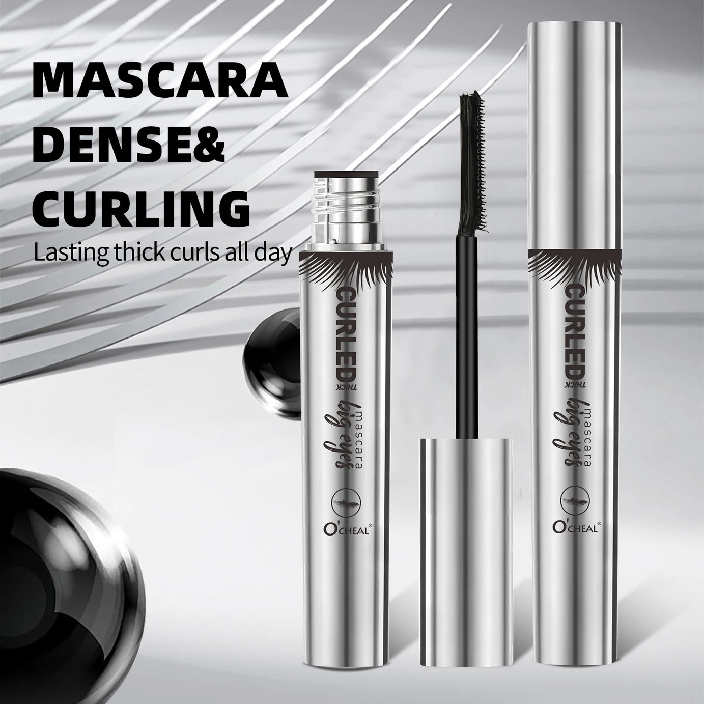 O‘cheal Mascara Black Lash Eyelash Brush 3D Silk Thick Curling Lengthening Eyes Lashes Beauty Makeup Cosmetics Extension Mascara