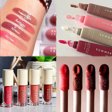 Summer Friday's Lip Balm Moisturizing Mirror Lip Gloss Lip Pink Guava Vanilla Coffee Cake Smell Lipstick Transparent Oil Makeup
