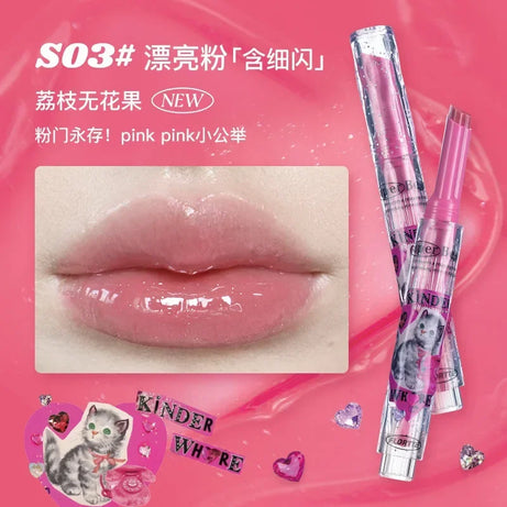 FLORTTE ×MIKKO ×ESTHER BUNNY CREAMY LIP CREAM Ice lens lip glaze water gloss lipstick