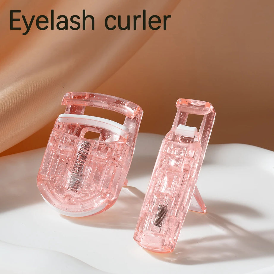 2pcs Professional Mini Eyelash Curler Portable Eye Lashes Curling Clips Cosmetic Make Up Beauty Accessories Eyelash Tools