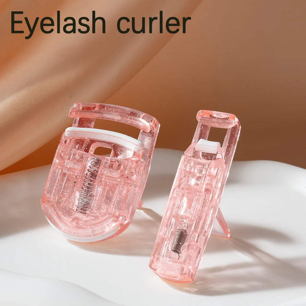 2pcs Professional Mini Eyelash Curler Portable Eye Lashes Curling Clips Cosmetic Make Up Beauty Accessories Eyelash Tools