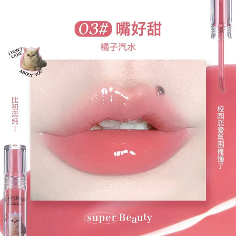 FLORTTE ×MIKKO ×ESTHER BUNNY CREAMY LIP CREAM Ice lens lip glaze water gloss lipstick