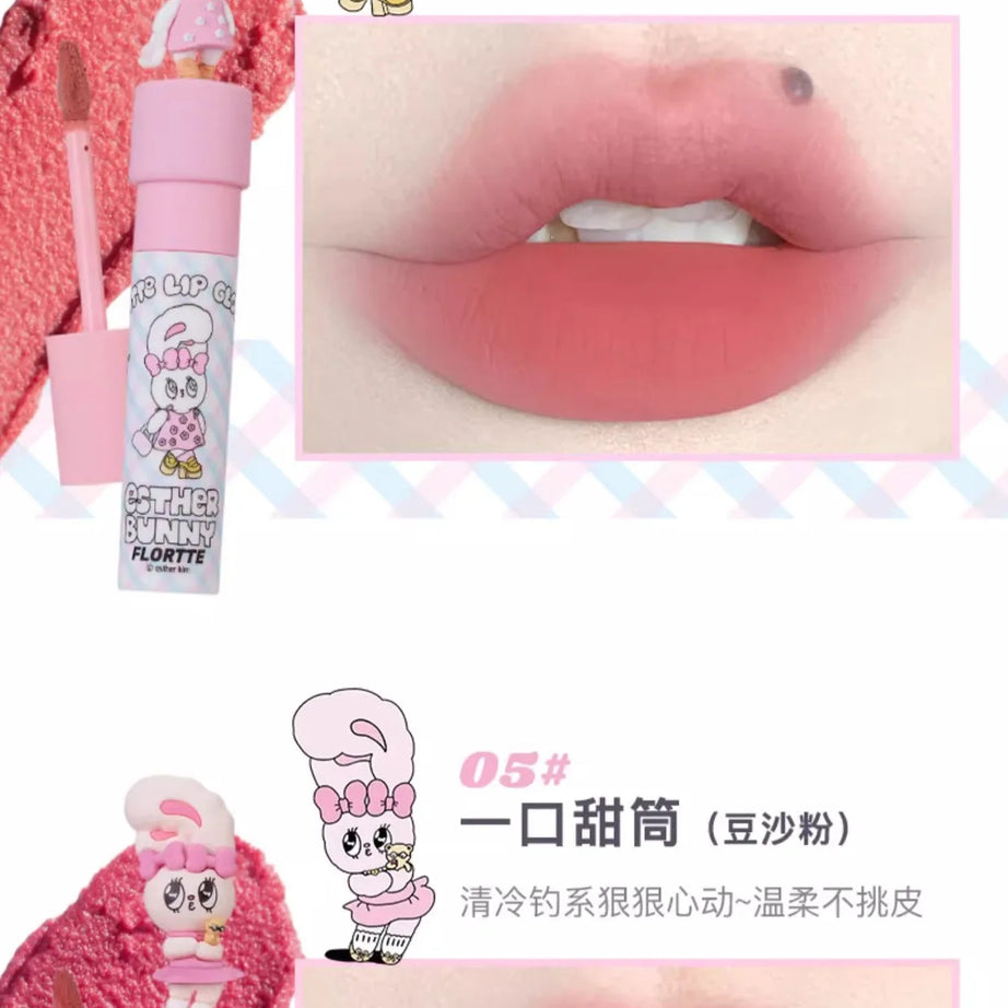 FLORTTE ×MIKKO ×ESTHER BUNNY CREAMY LIP CREAM Ice lens lip glaze water gloss lipstick
