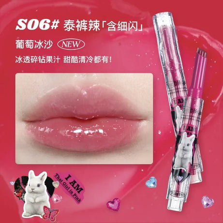 FLORTTE ×MIKKO ×ESTHER BUNNY CREAMY LIP CREAM Ice lens lip glaze water gloss lipstick