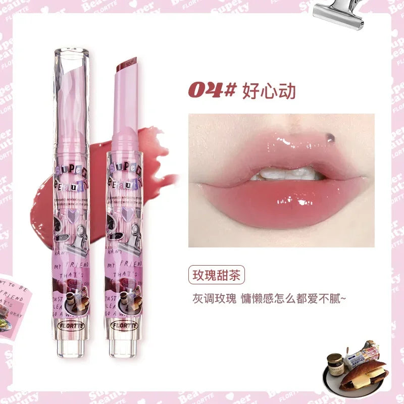 FLORTTE ×MIKKO ×ESTHER BUNNY CREAMY LIP CREAM Ice lens lip glaze water gloss lipstick