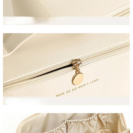 Large Capacity Cosmetic Bag Cosmetic Storage Bag PU Leather Portable Travel Toiletry Bag Women Cosmetic Bag Toiletries Organizer