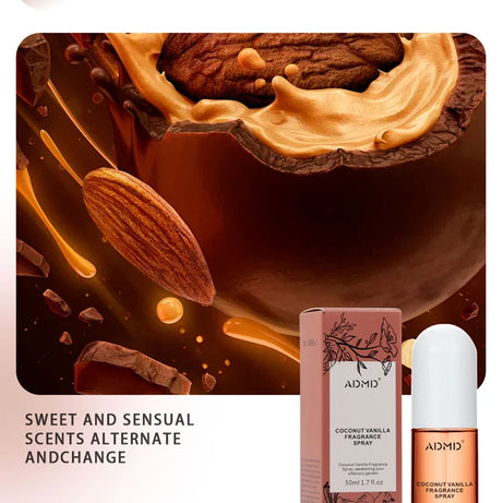 2 Pcs Coconut Rose Fragrance Spray Hair & Body Fragrance Mist Fresh Long Lasting Fragrance Perfume Travel Size Freshener Spray