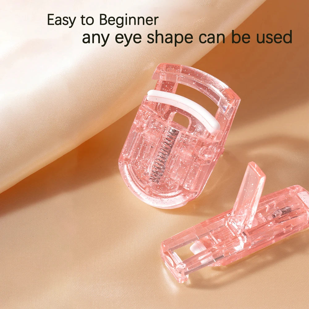2pcs Professional Mini Eyelash Curler Portable Eye Lashes Curling Clips Cosmetic Make Up Beauty Accessories Eyelash Tools