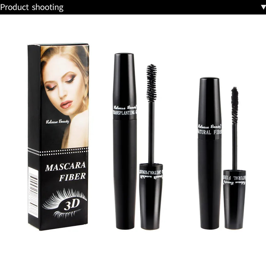 3D Lash Volumizing Mascara 2-Piece Set, Lengthening & Curling Effect, Waterproof Smudge-Proof for Dramatic Long Lashes, Black