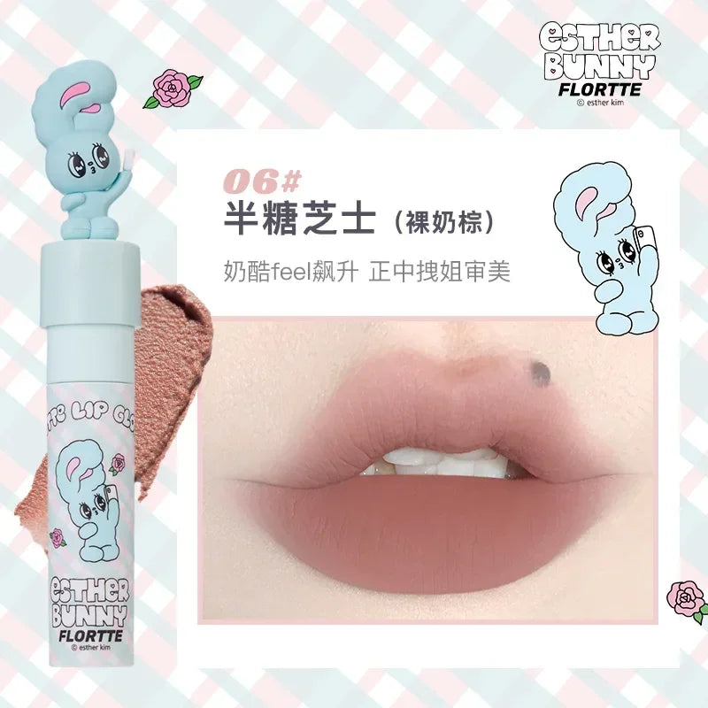 FLORTTE ×MIKKO ×ESTHER BUNNY CREAMY LIP CREAM Ice lens lip glaze water gloss lipstick