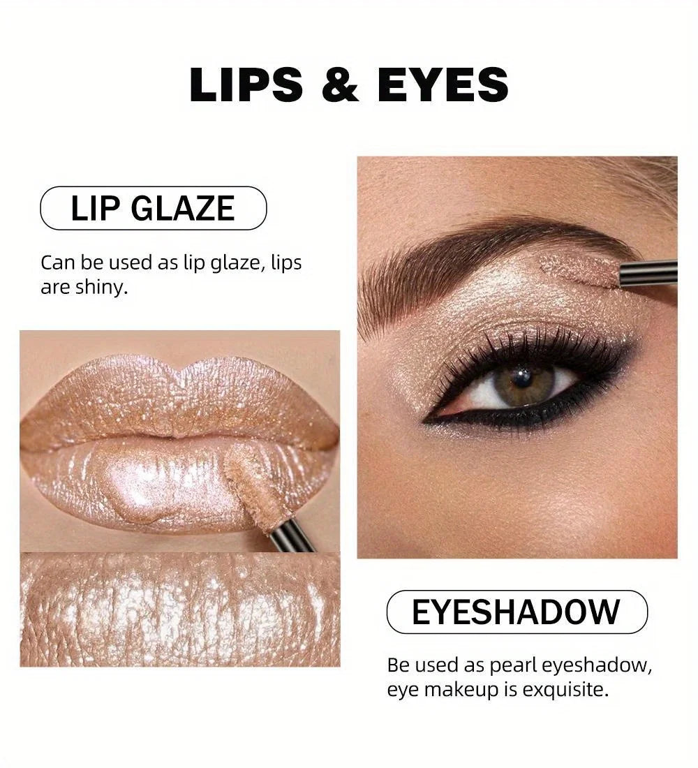 Metallic Glitter Liquid Lipstick Makeup Waterproof Lip Gloss Long-lasting Shimmer Metal Diamond Lip Glaze Tint Charming