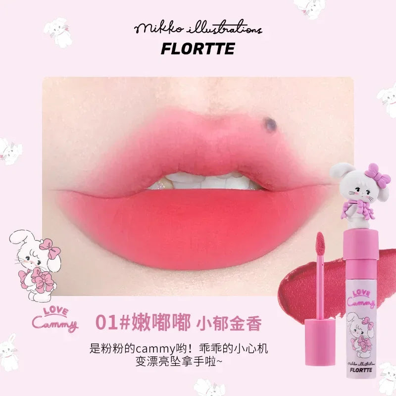 FLORTTE ×MIKKO ×ESTHER BUNNY CREAMY LIP CREAM Ice lens lip glaze water gloss lipstick
