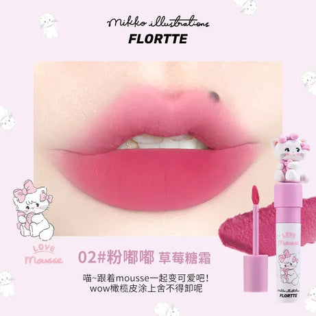 FLORTTE ×MIKKO ×ESTHER BUNNY CREAMY LIP CREAM Ice lens lip glaze water gloss lipstick