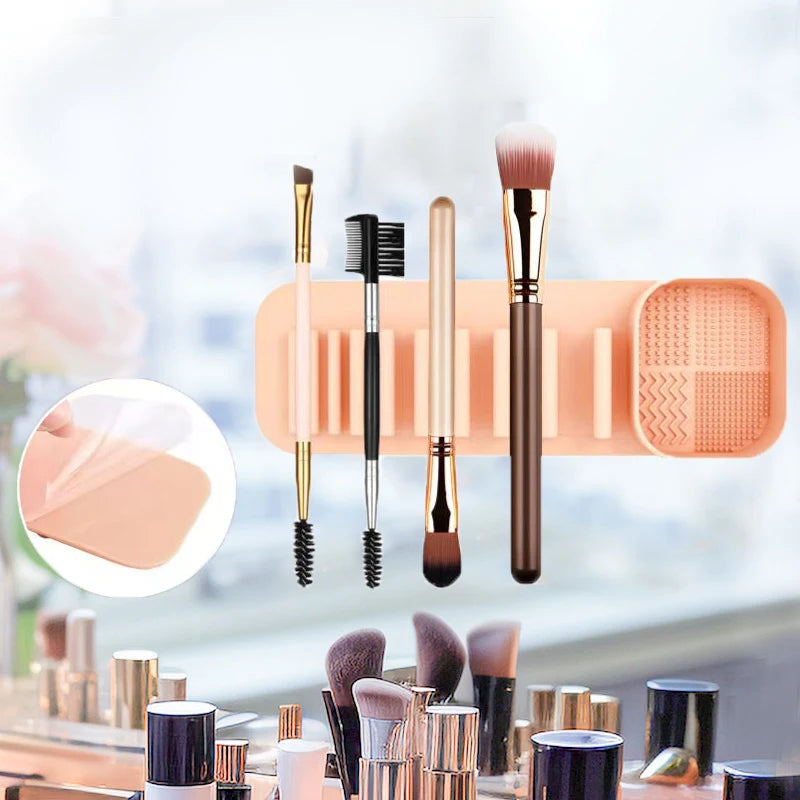 1PCS Silicone Washing Bowl Makeup Brush Cleaning Box Make-up Egg Drying Tool Set Powder Puff Washer Sponge Storage Artifact
